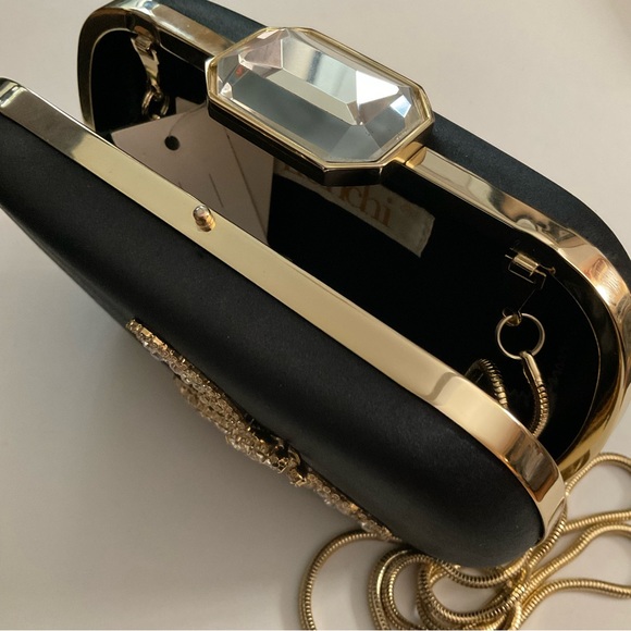 Franchi Evening Silk Clutch Designed In Italy - Picture 2 of 11